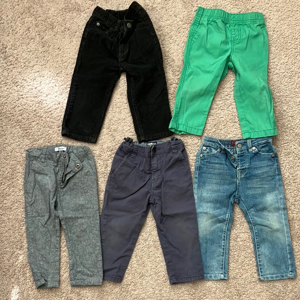 18 month Toddler Boys Pants, Shorts, & Cardigan